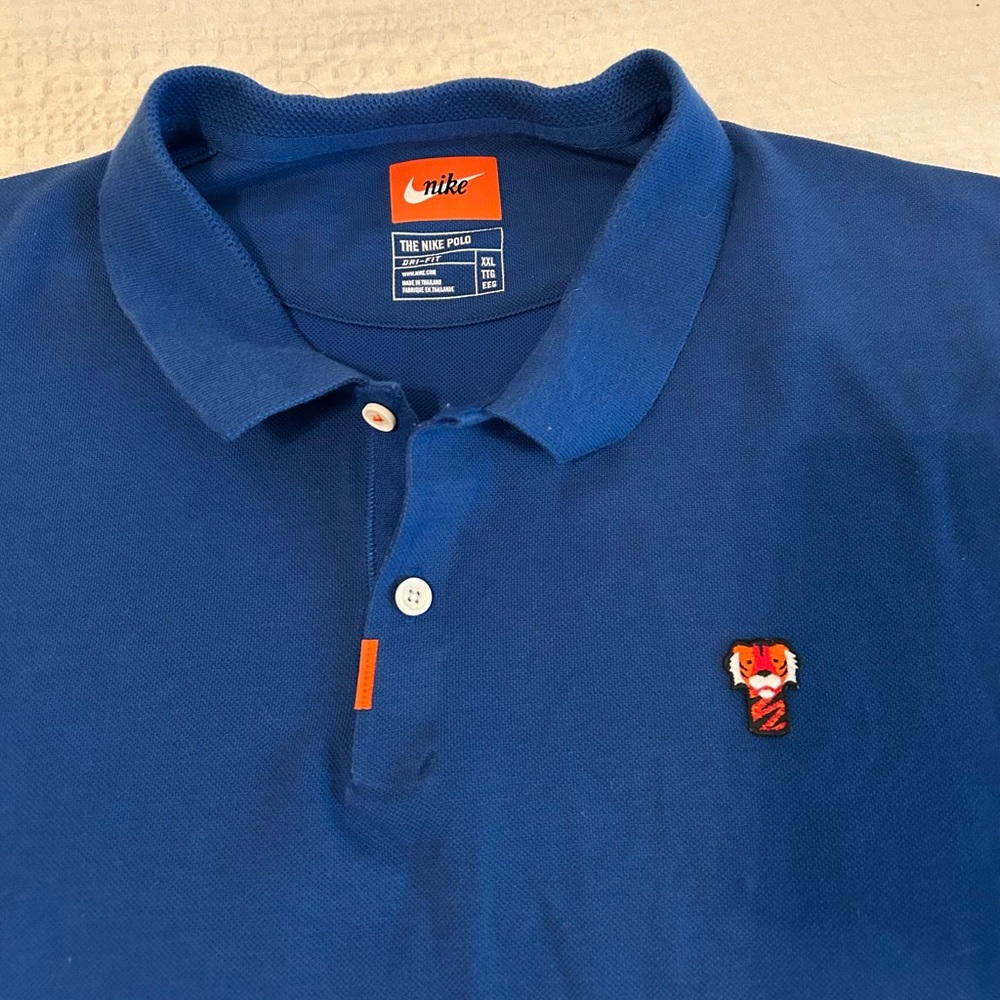 Nike Tiger Woods Frank Masters Polo CJ0880 438 Blue Sz XXL